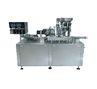 Automatic Linear Four Head Filling,
Plugging & Capping Machine