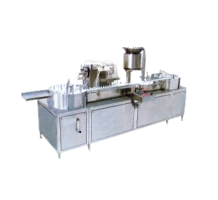 Automatic Linear Six Head Filling, Four Head Plugging & Four Capping Machine